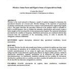 Wireless Some Facts and Figures from a Corpus driven Study (UM)