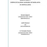 Analisis de los planes nacionales de banda ancha en America Latina
