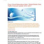 Visual Networking Index Global Mobile Data Traffic Forecast Update (CISCO)