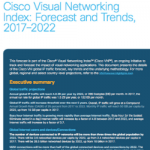 Indice de redes visuales de Cisco pronostico y tendencias 2017-2022